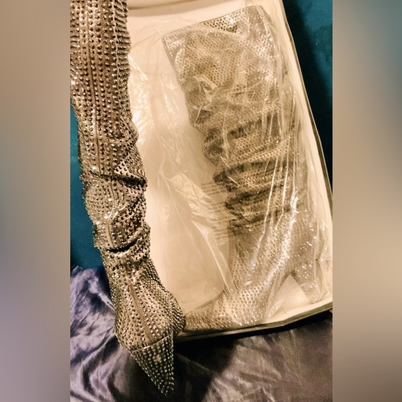 INC Pewter Rhinestone Boots
Perfect for the holiday season and all parties! - Picture 3 of 4